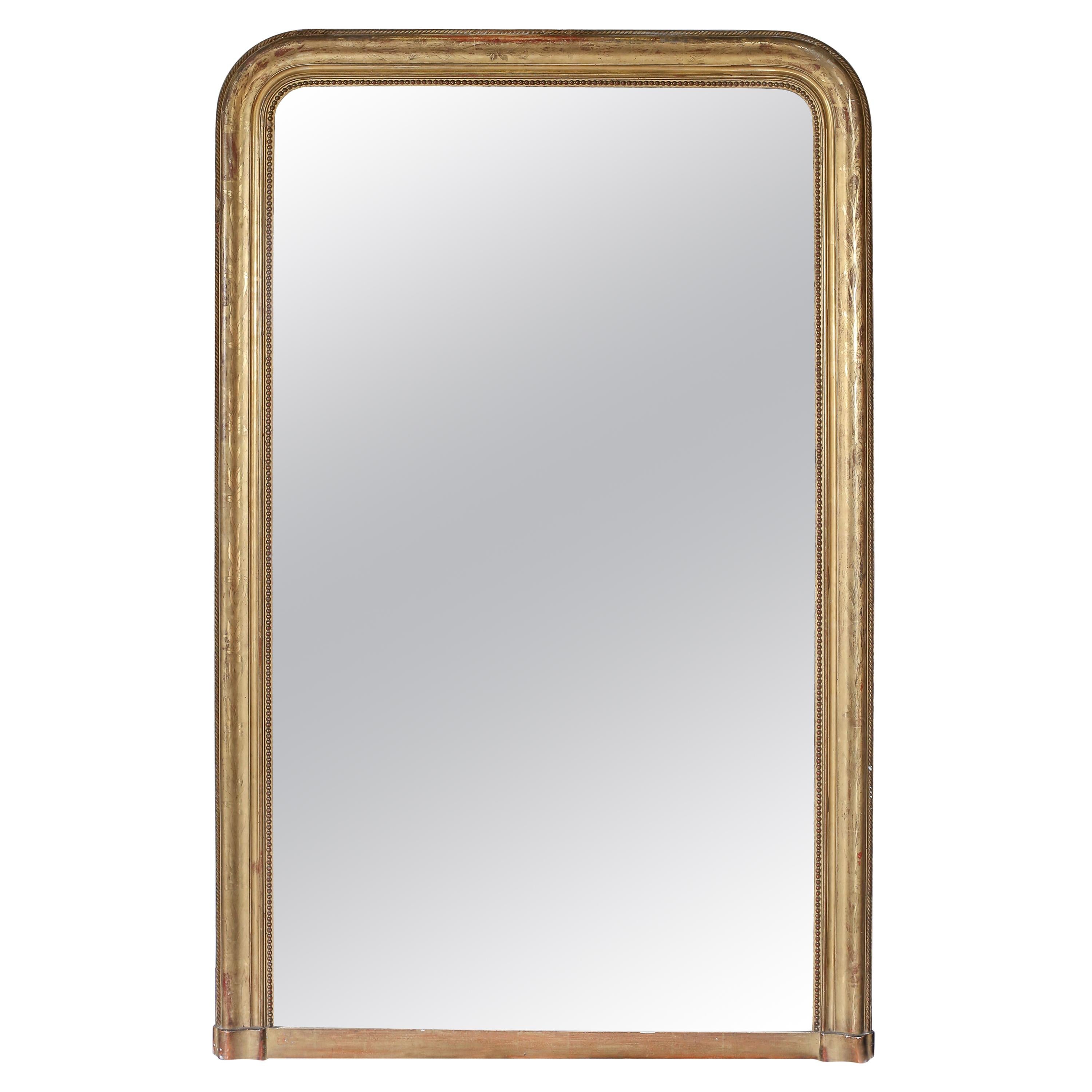 19th Century Louis Philippe Gilt Mirror