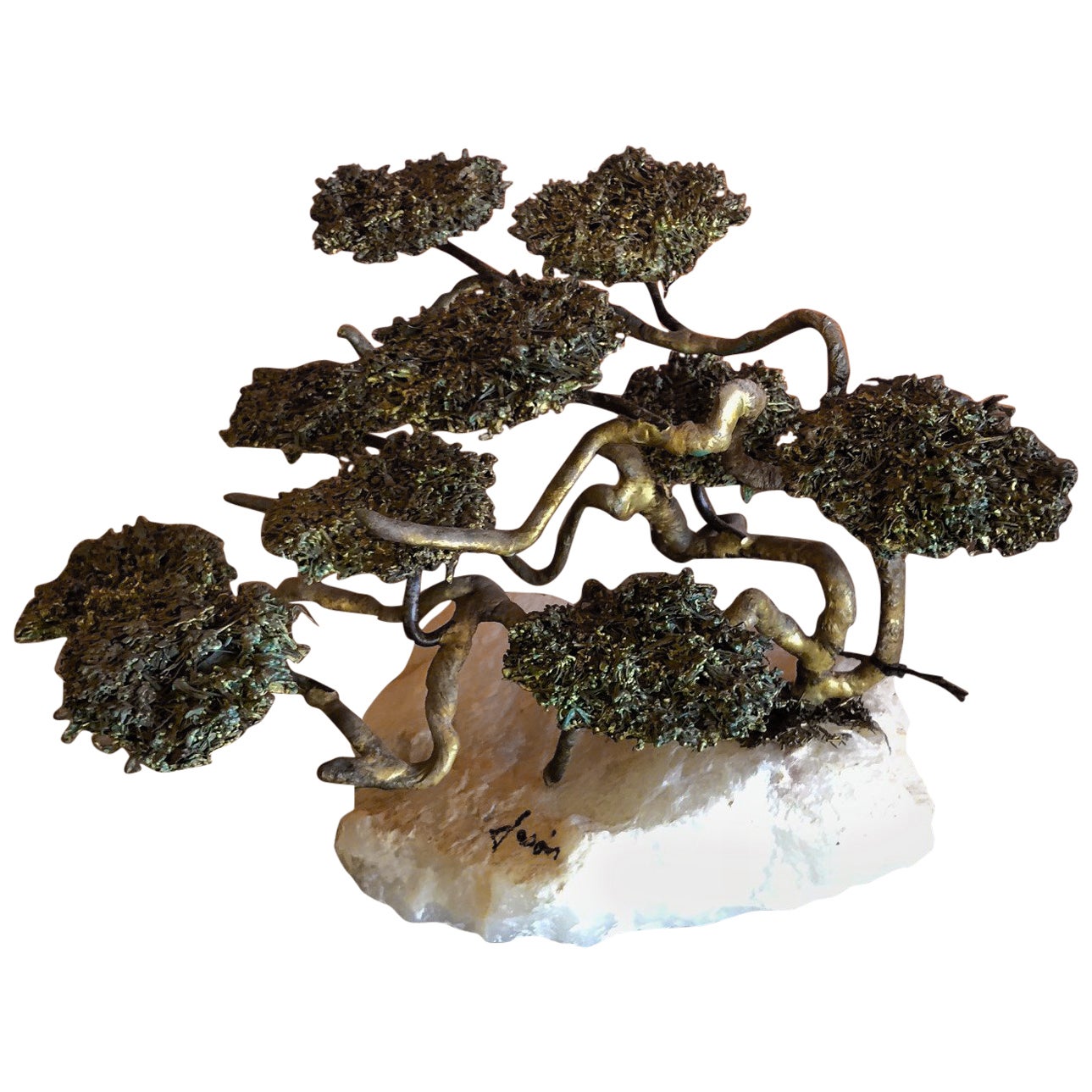 Bronze Sculpture of a Bonsai Oak Tree at 1stDibs