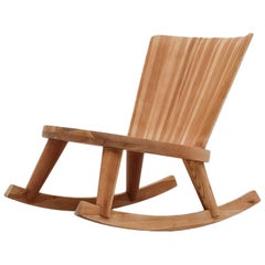 Swedish Rocking Chair in Pine, 1940s