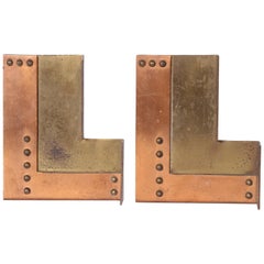 Machine Age Art Deco Walter Von Nessen for Chase Moderne Bookends