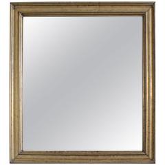 19th Century French Mercury Mirror in Brass Frame 2