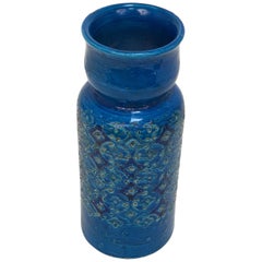 Vase Aldo Londi, Bitossi Ceramics, Rimini Blue, Italy, 1960s