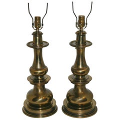 Vintage Bronze Baluster Lamps
