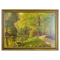 Forestal Landscape, an Oil Painting