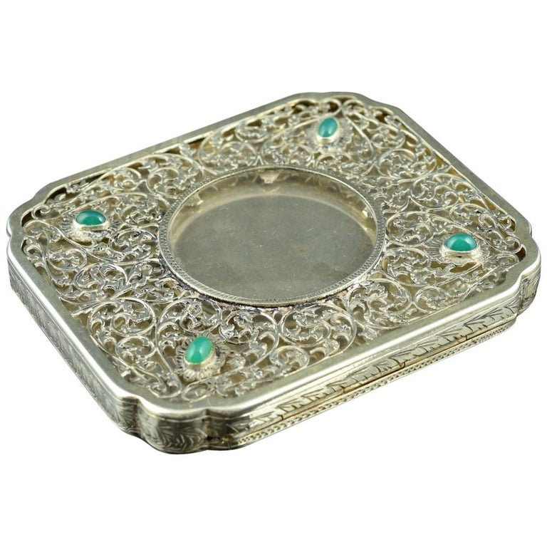 Openwork Silber Box, 19. Jahrhundert 1