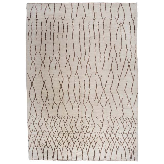 Abstract Lines Rug For Sale at 1stDibs