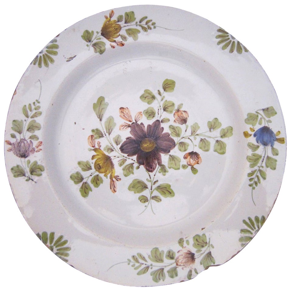 Assiette de présentation de Delft de Liverpool