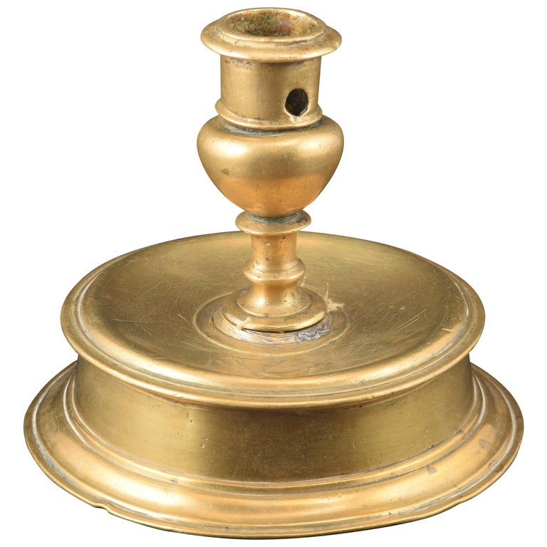 Bronze "reel" Kerzenhalter, 16 Jahrhundert 1