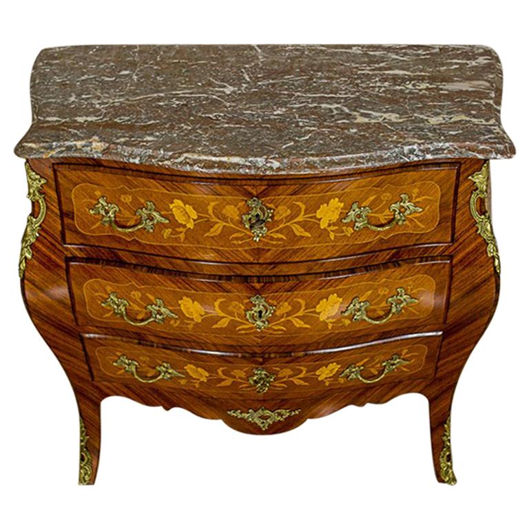 Rococo Intarsiated Dresser from the Early 20th Century at 1stdibs