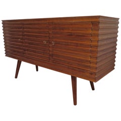 Art Deco Cherry Wood Italian Sideboards, 1950