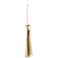 Tall Brass Tapered Candleholder