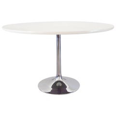 White Tulip Dining Table by Borge Johansson, circa 1970