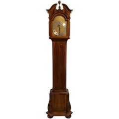 20th Century Longcase Walnut Clock