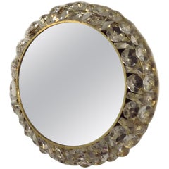 Circular Lighting "Diamond" Mirror by Bakalowits, Austria, 1960s