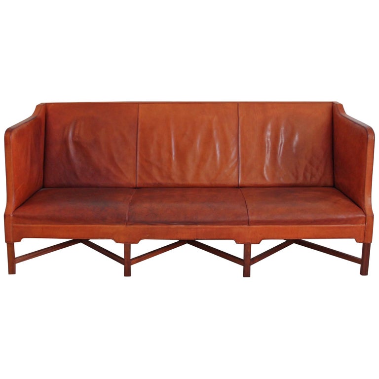 Kaare Klint sofa in original leather