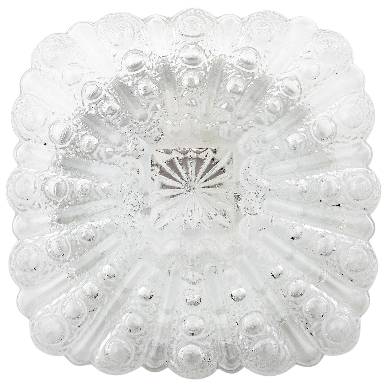 One of Three Bubble Glass Sconces or Flush Mount Lights, 1970s