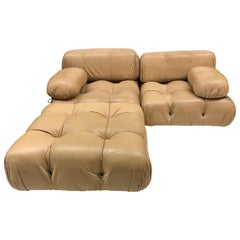 B&B Italia Camaleonda Mario Bellini All Leather Modular Sectional Sofa 3 Pieces