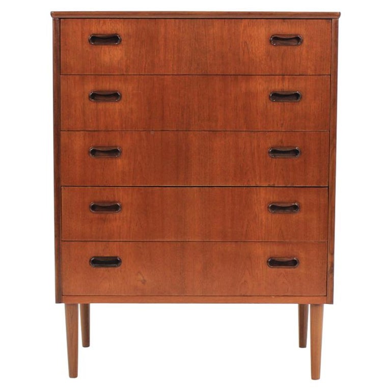 1960er, Mobelfabrik Dänische Teakholz-Schubladenkommode 1
