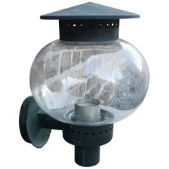 Outdoor Lamp Art Deco Period, Attributed to Jean Perzel, circa 1930