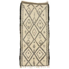 Vintage Beni Ourain Moroccan Rug with Tribal Style, Beni Ourain Rug