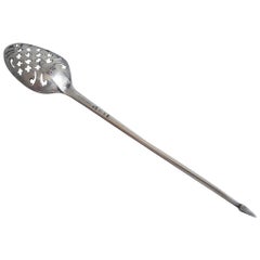 Rare George II Mote Spoon of Unusual Small Size