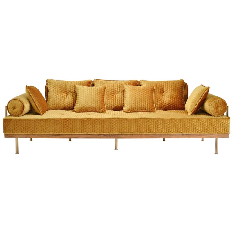 Bespoke Sofa With Br And Reclaimed Hardwood Frame By P Bespoke Sofa With Br And Reclaimed Hardwood Frame By P Tendercool In Stock For