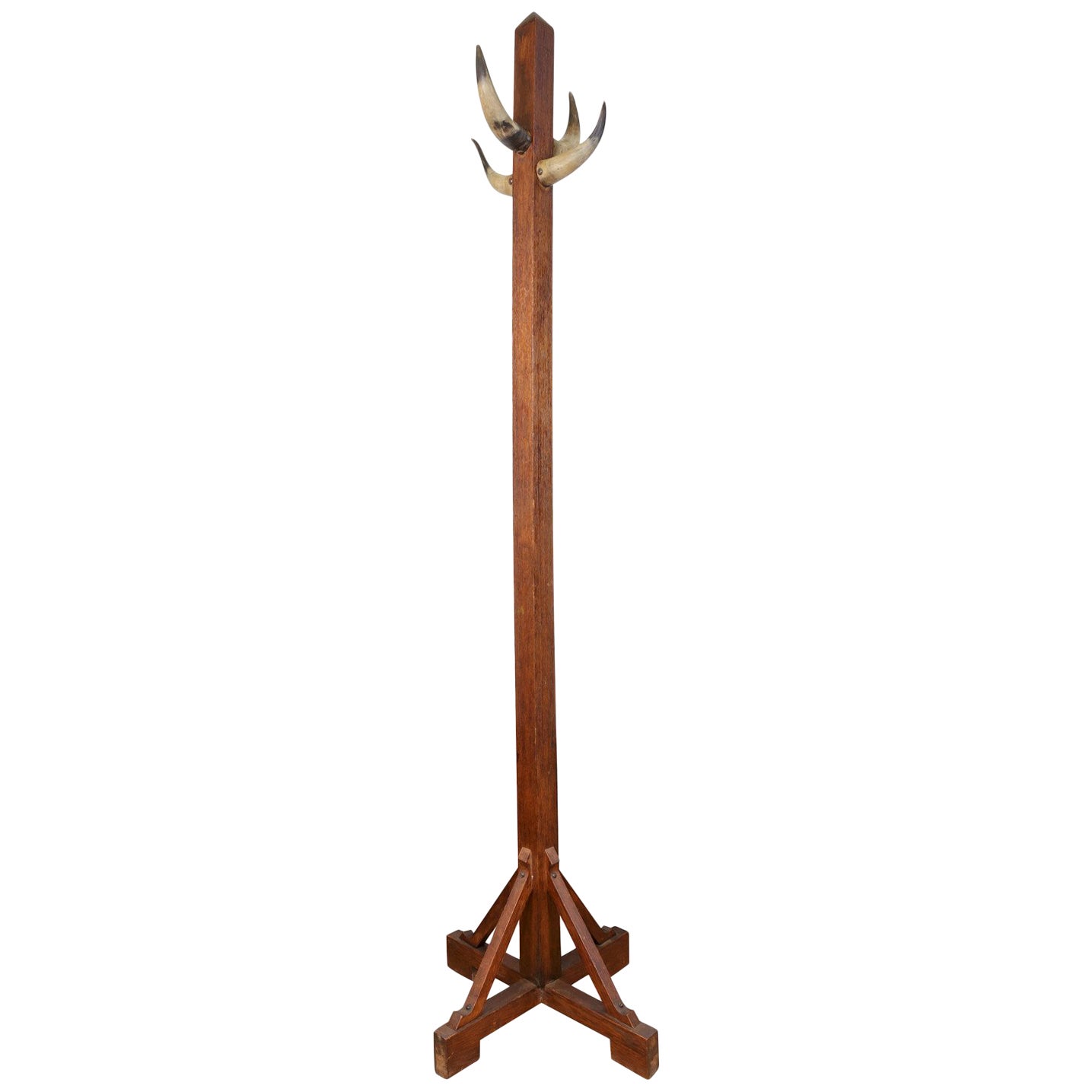 French Oak Hat and Coat Rack, Hall Tree at 1stDibs