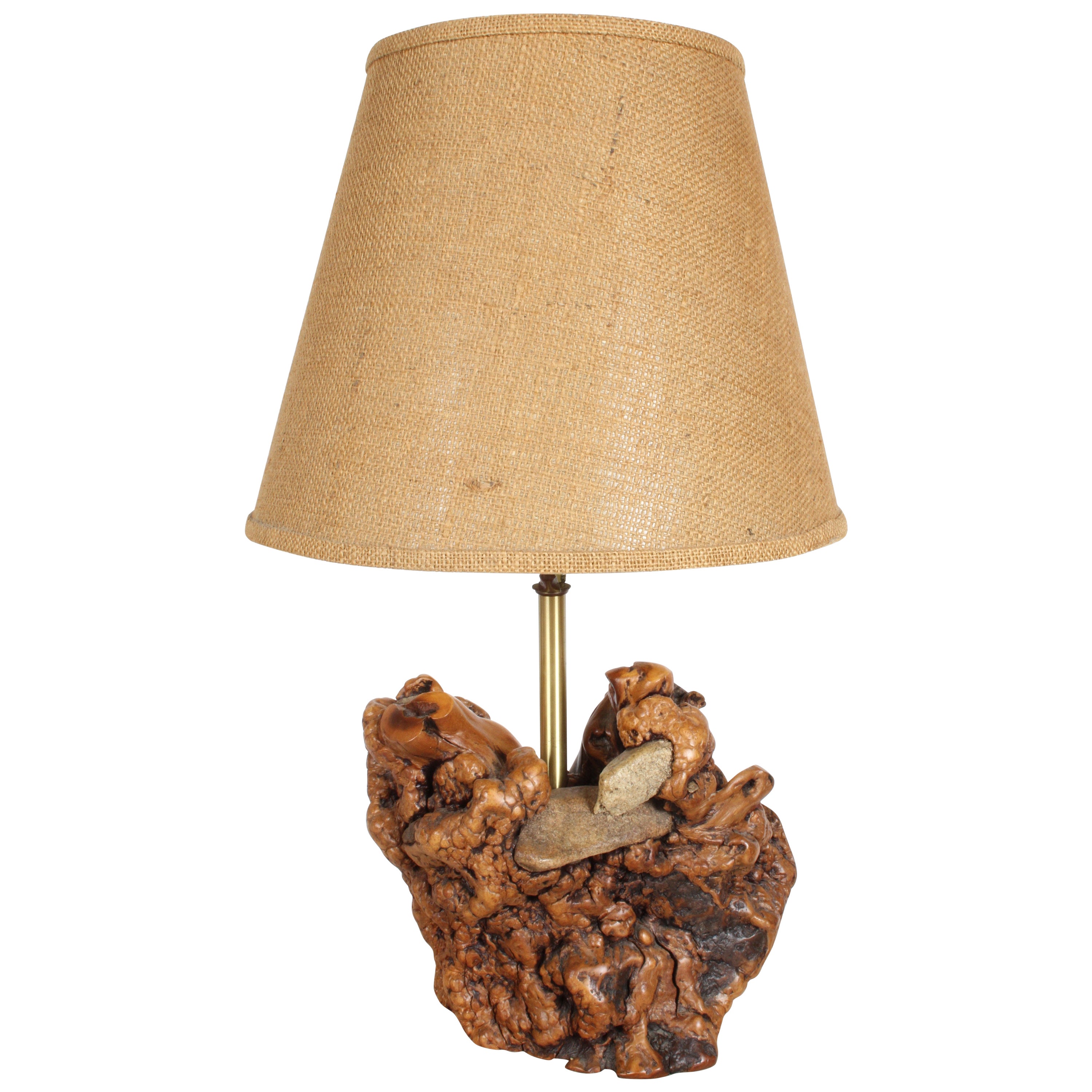 Heavy Large Organic Modern Manzanita Tree Root Lamp For Sale at 1stDibs