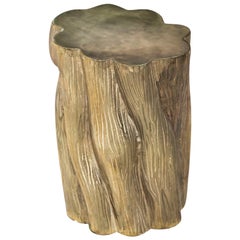 Brass Tree Stump Side Table