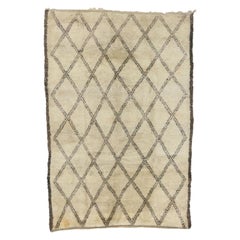 Vintage Beni Ourain Moroccan Rug with Tribal Style, Beni Ourain Rug