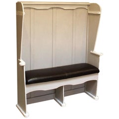 Painted High Back Settle