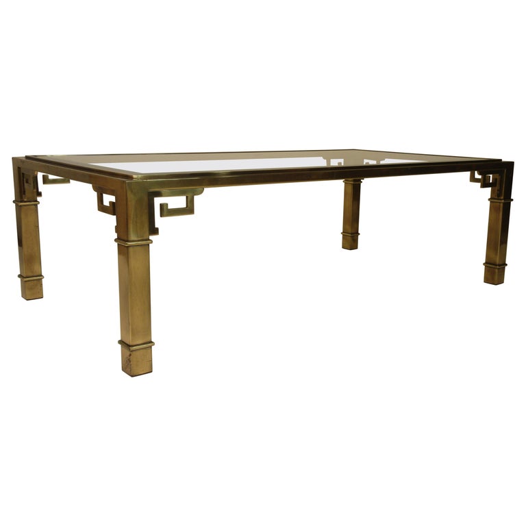 Mastercraft Br Greek Key Coffee Table For At 1stdibs Mastercraft Br Greek Key Coffee Table For