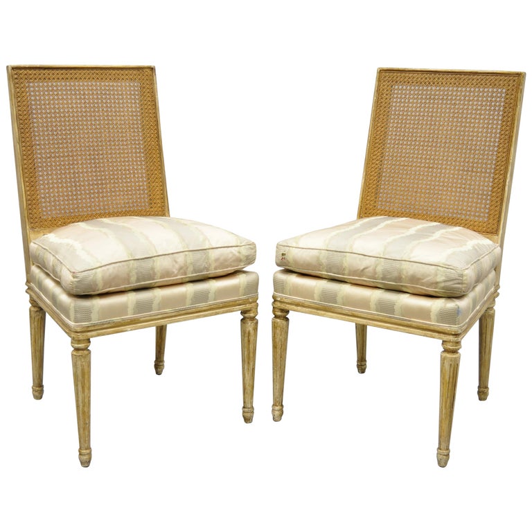Nancy Corzine Gabriella French Louis Xvi Style Distressed Cane