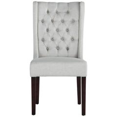 Tufted Linen Chair