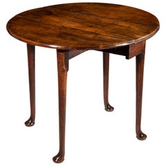 English Provincial 18th Century Georgian Small Red Walnut Table