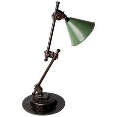 Vintage French Industrial Table Lamp