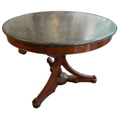Handsome 19th Century French Louis Philippe Walnut Center Table