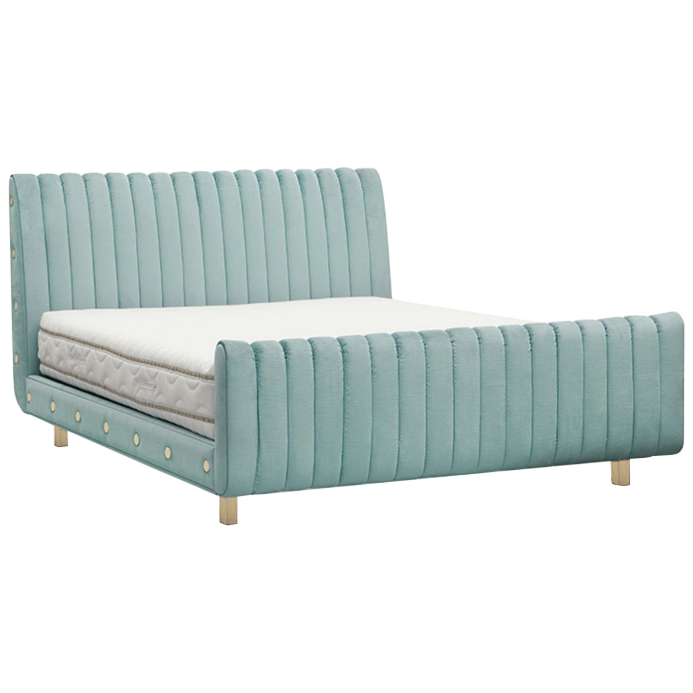 Sophia Bed in Velvet For Sale at 1stDibs