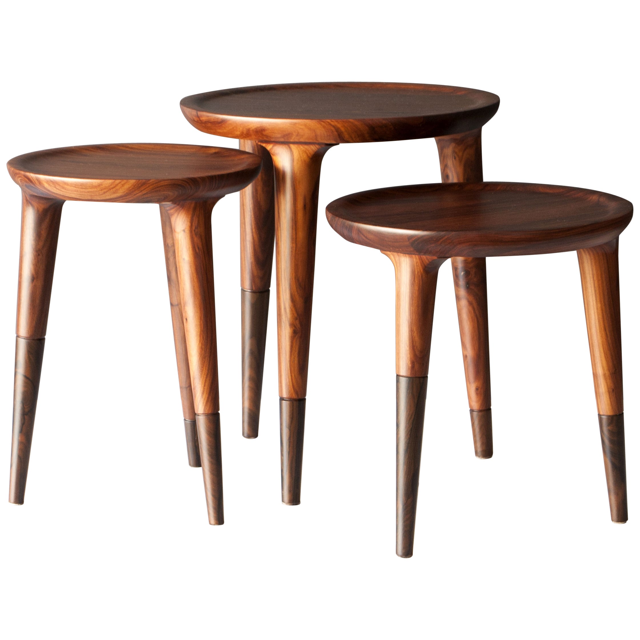 Titanium Stone W Side Table For Sale at 1stDibs