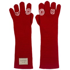 Red Opera Gloves by Saved, New York