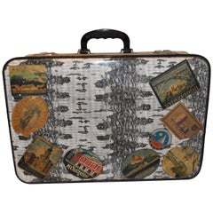 Midcentury Very Unique Retro Suitcase, 1960s