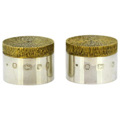 Vintage Sterling Silver Salt and Pepper Shakers, London, 1977