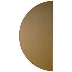 Minimalist Bronze Tinted Bathroom Wall Mirror Frameless, Medium, Customisable