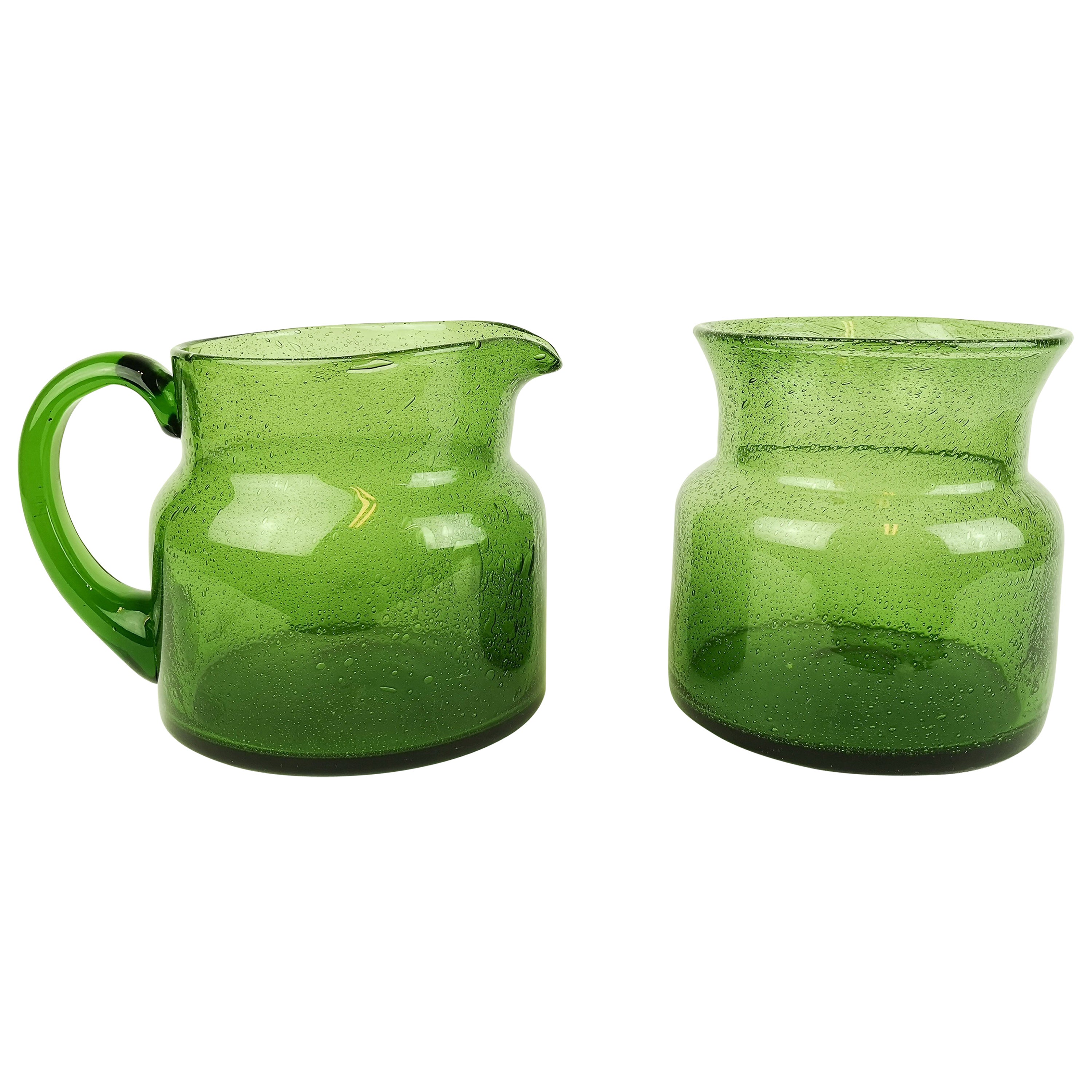 French Glass Wine Jug at 1stDibs