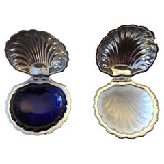 Vintage Caviar Opaline Shell Set, France, 1950s
