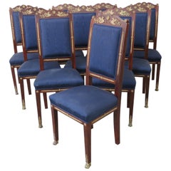 Empire Dining Room Chairs 22 For At 1stdibs Set Of 10 Empire Style Dining Side Chairs