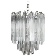 Tiered Murano Glass Chandelier by Camer, Circa 1970