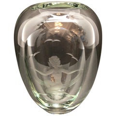 Swedish Art Deco Art Glass Vase