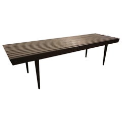 Midcentury Slat Bench Coffee Table