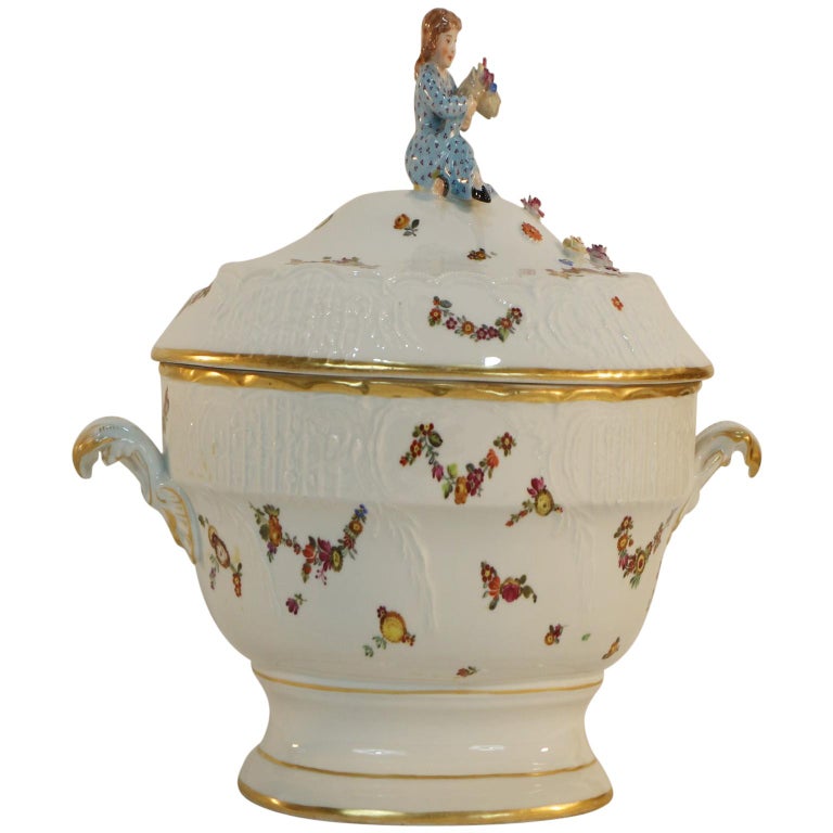 Tureen, Hungary, Late 19th Century Porcelain Hand Painted Herend 1